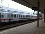 InterCity mit Berlin-Warschau-Express Wagen in Basel Bad Bf am 04.07.2014