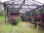 Alte Gterwagen im BW Rudy. (August 2008)