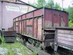 Alte Gterwagen im BW Rudy.