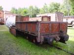 Alte Gterwagen im BW Rudy.