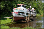 Oberlandkanal bei Buczyniec am 22.05.2012: Der Oberlandkanal in Polen ist heute  eine viel besuchte touristische Attraktion; denn dort wird man als Passagier auf dem Schiff mittels einer Standseilbahn