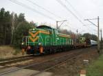 SM42-226 mit einem Spezialrettungszug am 16.11.2007 im Rckfahrt nach Bydgoszcz.