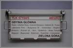TLK 57104  Mieszko  nach Zielona Gora.