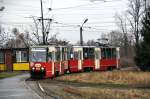 Die Zweirichtungswariante des Konstal 105Na Wagen:373 in Zabrze (04.01.2012)