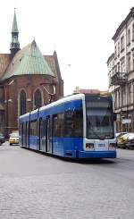 Straenbahn in Krakau.