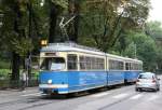 Ein Dwag Triebwagen war am 2.9.2010 in Krakau auf der Linie 1 im Einsatz.