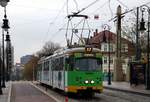 MPK Poznan Düwag GT8 Wagen 906 (ex Frankfurt) am 14.11.18 in Posen (Polen).