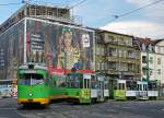 STRASSENBAHNBETRIEBE IN POLEN  Strassenbahn POSEN  Auf dem Strassenbahnnetz sind auch Gebrauchtwagen aus Düsseldorf und Frankfurt am Main zu sehen.