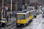 Tatra T6A2D Wagen: 1215 bei Szczecin Głwny (31.02.2012)