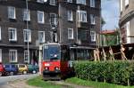 Konstal 105Na Wagen 732 an der Haltestelle Szczecin-Boguchwały (08.08.2012)