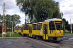 Tatra T6A2D Wagen: 1209 auf der Kehre in  Szczecin Basen Grniczy  (08.08.2012).