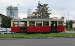 Alte TRAM #674 der Warschauer Verkehrsbetriebe.