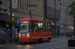 TW 777  auf der Linie 7 in Katowice, Haltestelle Dworzec PKP.