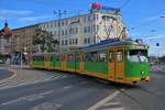 MPK Poznan Düwag GT8 Wagen 711 (ex Düsseldorf) am 14.07.18 in Posen (Polen)