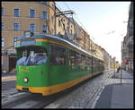 In Poznan waren am 30.5.2019 noch zahlreich alte Düwag Straßenbahnen im Einsatz zu beobachten. Hier fährt Tram 705 gerade durch die Ulica Swiety Marcin in Richtung Rynek.