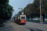 Szczecin / Stettin SL 1 (Tw 114) am 21. September 1975. - Scan eines Diapositivs. Film: AGFA Agfachrome. Kamera: Minolta SRT-101.