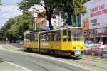 Szczecin / Stettin SL 1 (KT4Dt 124, ex-BVG 7020) al Niepodleglosci (bis 1945: Paradeplatz) am 17.