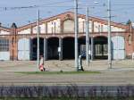 Straenbahndepot in Breslau-Krietern (Wroclaw-Krzyki) an der ul.