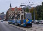 STRASSENBAHNBETRIEBE IN POLEN  Strassenbahn BRESLAU   Trotz der Inbetriebnahme von neuen Niederflurgelenkwagen bilden auch heute noch immer die alten polnischen Triebwagen aus dem Hause Konstal das