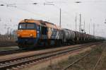 Im Deutsch/Polnischen Grenzbahnhof ist die CTL ST44-R05 mit einem Gterzug angekommen.19.02.2007