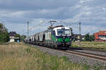 7193 880 der ELL schleppte am 08.09.26 im Dienste der Freightliner PL einen Transcereal durch J�trichau Richtung Ro�lau.