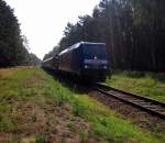 BR285-126 als Sonderzug  Pojezierze  aus Poznan Glowny nach Miedzychod Letnisko am 08.08.2015 bei Miedzyrzecz