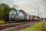 PKP 193 513 mit Containerzug in Thüngersheim, August 2021.