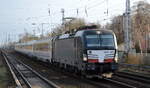 EC 246 aus Warszawa Wschodnia (Polen) mit PKP Intercity spółka z o.o., Warszawa [PL] und dem MRCE Vectron   X4 E - 625  [NVR-Nummer: 91 80 6193 625-1 D-DISPO] Richtung Berlin Hbf.