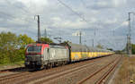 193 512 der PKP Cargo rollte mit einem Altmann-Zug am 26.09.19 durch Saarmund Richtung Potsdam.