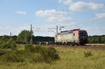 PKP Cargo Vectron 370 020-7/193-508 mit einem leeren Containerzug kommend aus Richtung Hamburg.