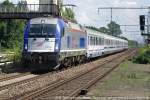 PKPIC E-Lok 5 370 007 (9151 5 370 007-4 PL-PKPIC) der Firma Siemens mit dem Berlin-Warszawa-Express nach Berlin, 14:07, 02.08.2011