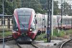 WROCŁAW (Woiwodschaft Niederschlesien), 10.10.2012, ED74-005d bei der Ausfahrt auf ein Abstellgleis im Bahnhof Wrocław Główny