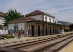 Bahnhof Pinhao im Weinland am Flu Douro stlich von Porto im Mai 2006, hier wird der berhmte Portwein hergestellt.