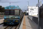 VILA REAL DE SANTO ANTÓNIO (Distrikt Faro), 12.02.2020, Zug Nr. 0466 als Regionalzug im Zielbahnhof eingetroffen