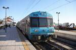 FARO (Distrikt Faro), 07.02.2022, Zug Nr. 0453 als Regionalzug nach Vila Real de Santo António im Bahnhof Faro