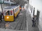 Standseilbahn im Zentrum von Lissabon am Abend des 18.03.08.