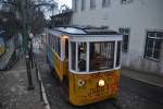 LISBOA (Distrikt Lisboa), 16.02.2011, Ascensor da Glória in der Bergstation