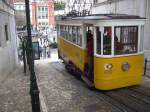 Standseilbahn im Stadtzentrum Lissabons.