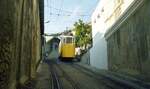 Lissabon Standseilbahnen__Elevador do Lavra__Die 1884 eröffnete Standseilbahn verbindet den Largo da Anunciada mit der Rua Câmara Pestana in den Stadtbezirken Santo António und Arroios