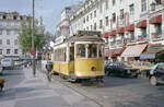 Lisboa / Lissabon CARRIS SL 17 (Tw 546) Praca da Figueira im Oktober 1982. - Scan eines Farbnegativs. Film: Kodak Safety Film 5035. Kamera: Minolta SRT-101.