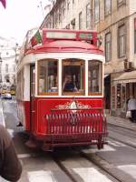 Lissaboner Museumbahn fr die touristische Stadtrundfahrt (Mrz 2008).