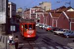 Lissabon Tw 779 in der Rua do Grilo, 10.09.1990.
