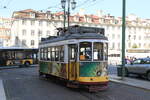 Portugal, Lisboa, Carris  Tramway 543 on line 12 at the terminus Praça da Figueira  30/9/2011
