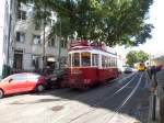 Lissabon am 19.5.2015: Straßenbahnwagen Nr.