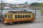 Straßenbahn von Porto an der Endstation  Infante  am 8.