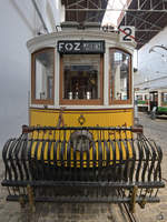 Das 1909 erworbene Fahrzeug No.247 wurde  The English Car  genannt, weil es von der britischen  United Electric Car Company  in Preston hergestellt wurde. (Museu do Carro Eléctrico Porto, Januar 2017)