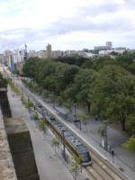 Metro von Porto Richtung Hospital San Joao fhrt aus der Station Jordim do Morro aus um anschlieen ber die Ponte D.