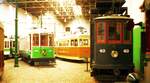 Porto Elétricos__Museu do Carro Eléctrico__Oberleitungs-Montagewagen Nr.49, Tw 267 von 1930 und Bw 25 von 1947.__06-2000