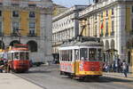Portugal, Lisboa, Carris
Tramways 8 on the  Hills  line and 557 on line 25 at Praça do Comèrcio
30/9/2011