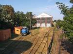 Diesellok 86-0777 stand am 08.07.2017 abgestellt in einer abgelegenen Ecke des BW Timisoara. Das Foto wurde von der Fussgängerbrücke über den BW geschossen.